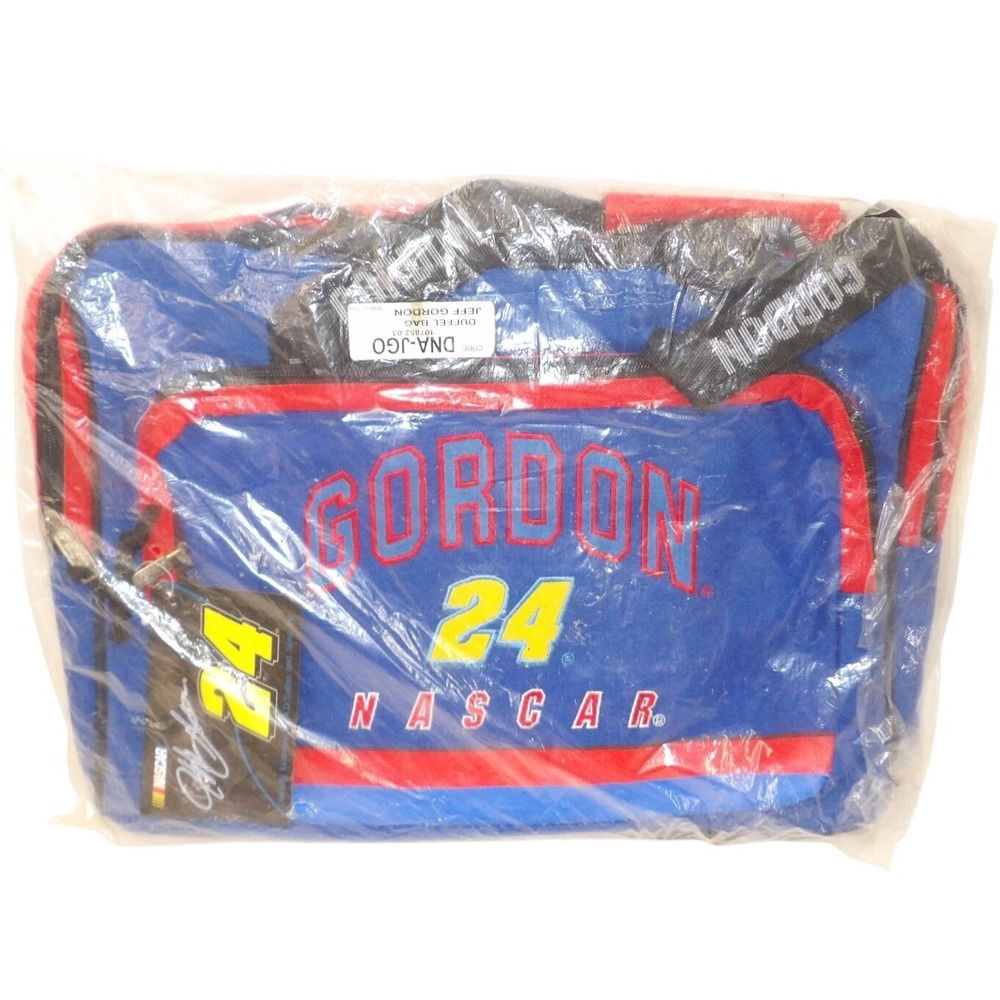 NASCAR Jeff Gordon 24 Duffel Bag Blue Red Racing Travel Gym Bag New in Bag